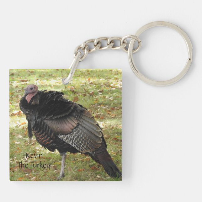 Kevin The Turkey - Old Wethersfield , CT (2 pics) Key Ring (Back)