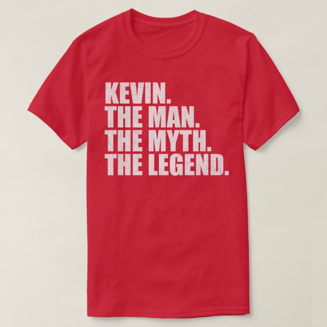 KevinKevin Name Kevin given name T-Shirt (Design Front)