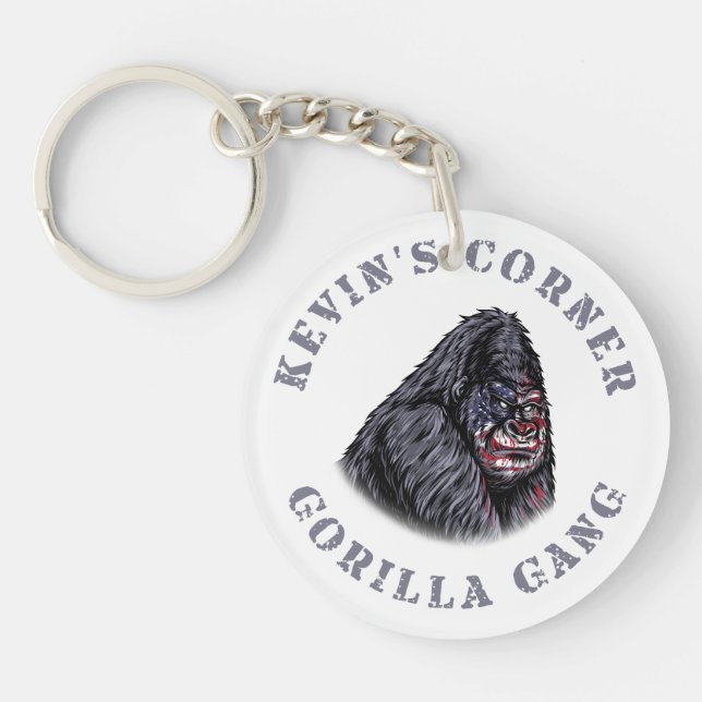 Kevin's Corner GORILLA GANG Key Ring (Front)