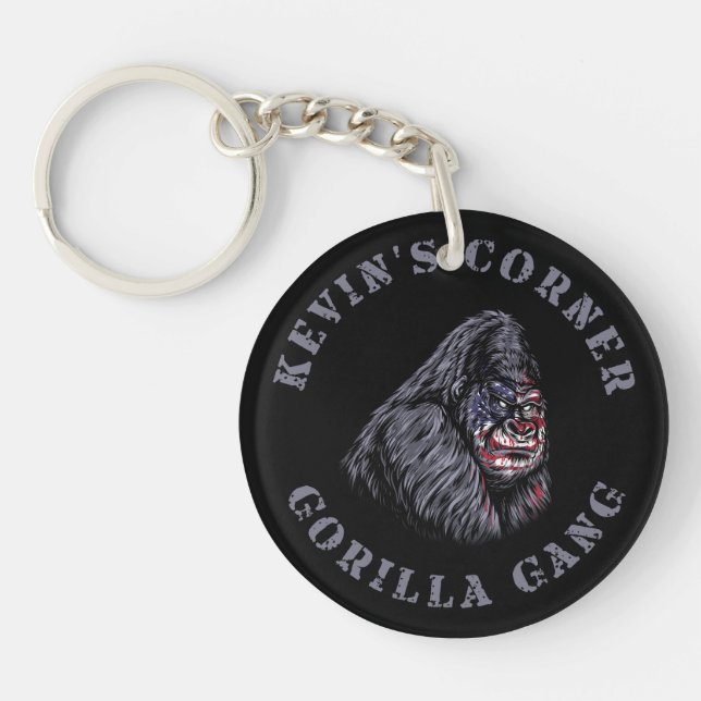 Kevin's Corner GORILLA GANG Key Ring (Front)