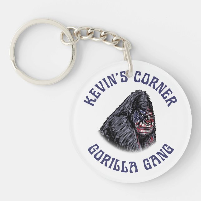 Kevin's Corner GORILLA GANG Key Ring (Front)