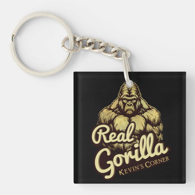 Kevin's Corner REAL GORILLA GANG Key Ring (Front)