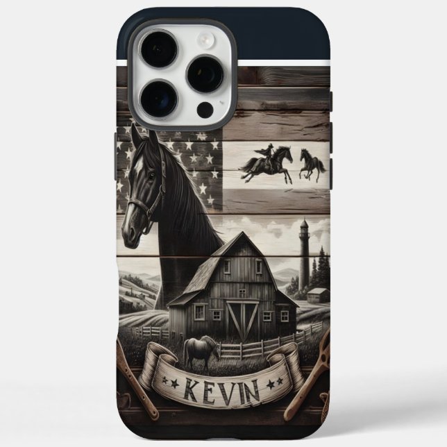 Kevin's Farm Horse Case-Mate iPhone Case (Back)