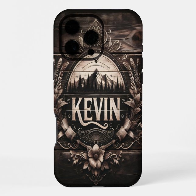Kevin's Mountain Crest iPhone Case (Back)