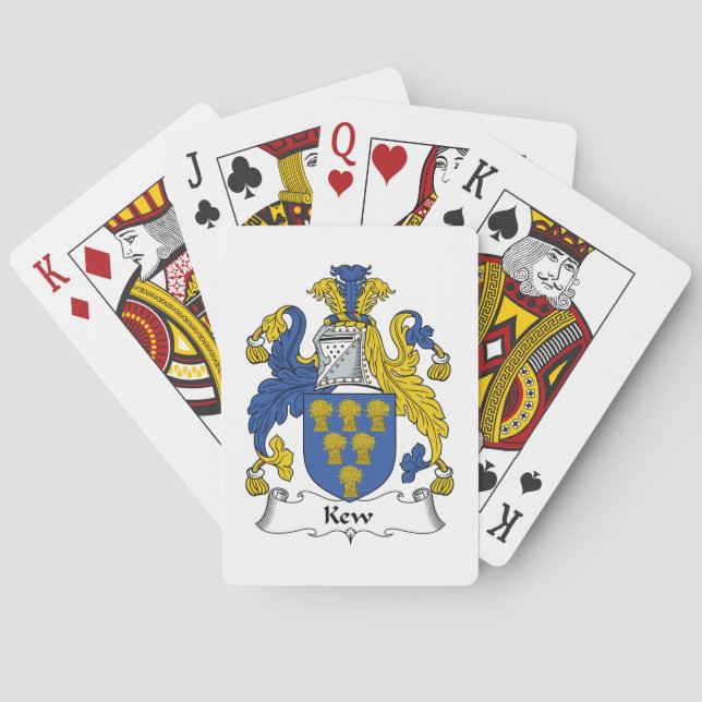 Kew Family Crest Playing Cards (Back)