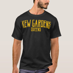 Kew Gardens Queens NY Vintage Tet Amber Print Pull T-Shirt