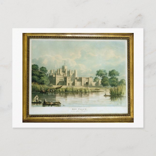 Kew Palace as seen from Brentford, engraved by Tho Postcard (Front)