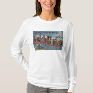 Kewanee, Illinois - Large Letter Scenes T-Shirt