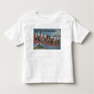 Kewanee, Illinois - Large Letter Scenes Toddler T-Shirt