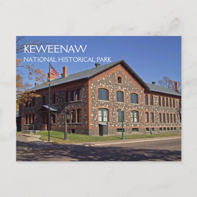  Keweenaw National Historic Park Headquarters Postcard (Front)