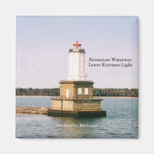 Keweenaw Waterway Lower Entrance Light magnet