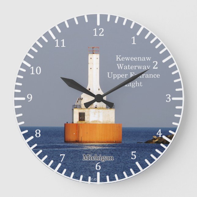 Keweenaw Waterway Upper Entrance Light 2023 clock (Front)