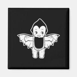 Kewpie baby vampire bat tattoo  magnet