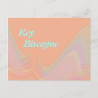 Key Biscayne Florida Pastel Wings Postcard