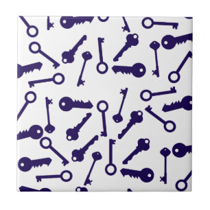 Key Blue Pattern Product Ceramic Tile