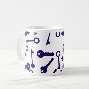 Key Blue Pattern Product Coffee Mug