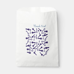 Key Blue Pattern Product Favour Bag
