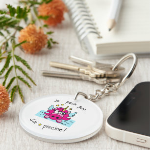 Key Carrier Licorne, "I can't, I have pool" Ring