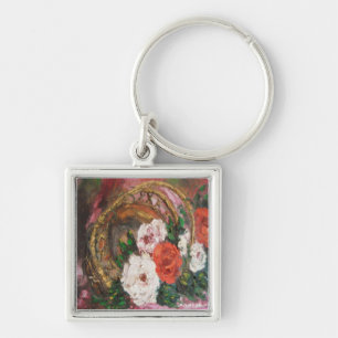 Key Chain Ann Hayes Painting Flower Basket