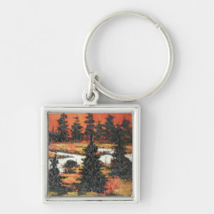 Key Chain Ann Hayes Painting Tree Delight