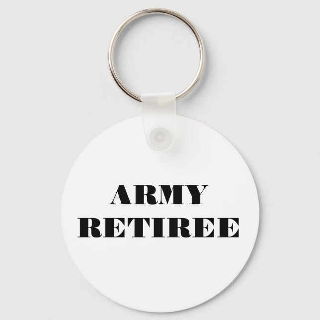 Key Chain Army Retiree (Front)