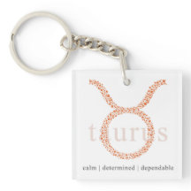 Key chain: Astrology Taurus Sign