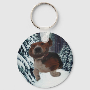 Key Chain Basset Hound Ear Scarf