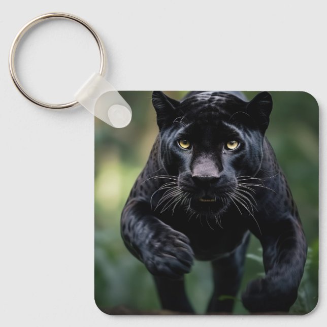 Key Chain Black Leopard (Front)