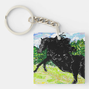 Key Chain Black Stallion