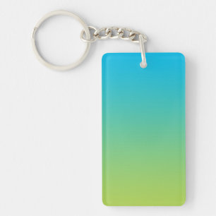 Key Chain: BLUE GREEN OMBRE Ring