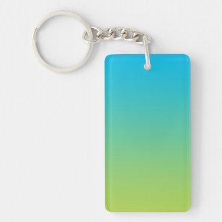 Key Chain: BLUE GREEN OMBRE Ring