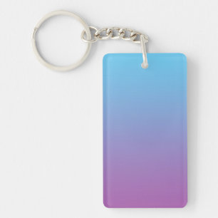 Key Chain: BLUE & PURPLE OMBRE Ring