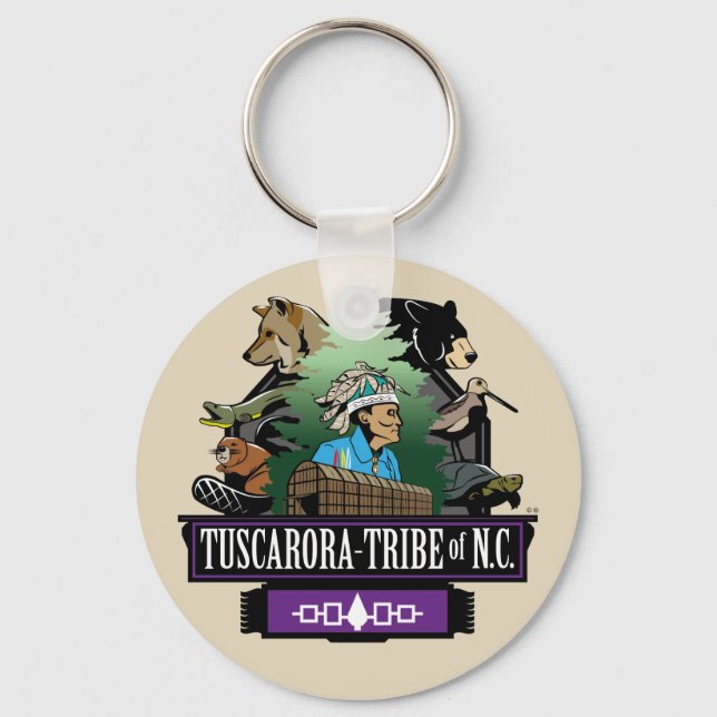 ~Key Chain by ~Tuscarora Tribe of NC ~ Key Ring (Front)