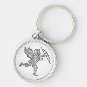 Key Chain Cupid Silver