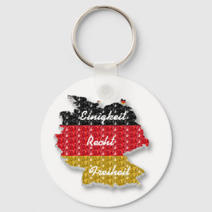 Key Chain German Flag Einigkeit Recht Freiheit