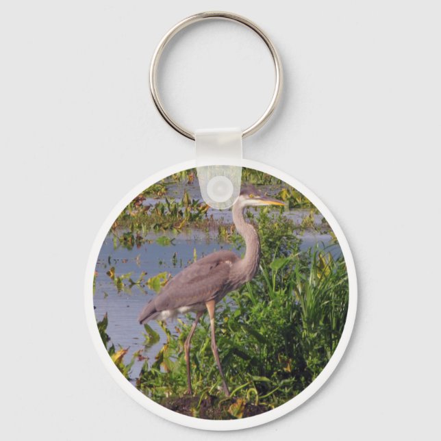 KEY CHAIN-Great Blue Heron Ring (Front)