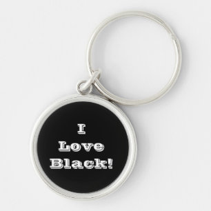 Key Chain I Love Black