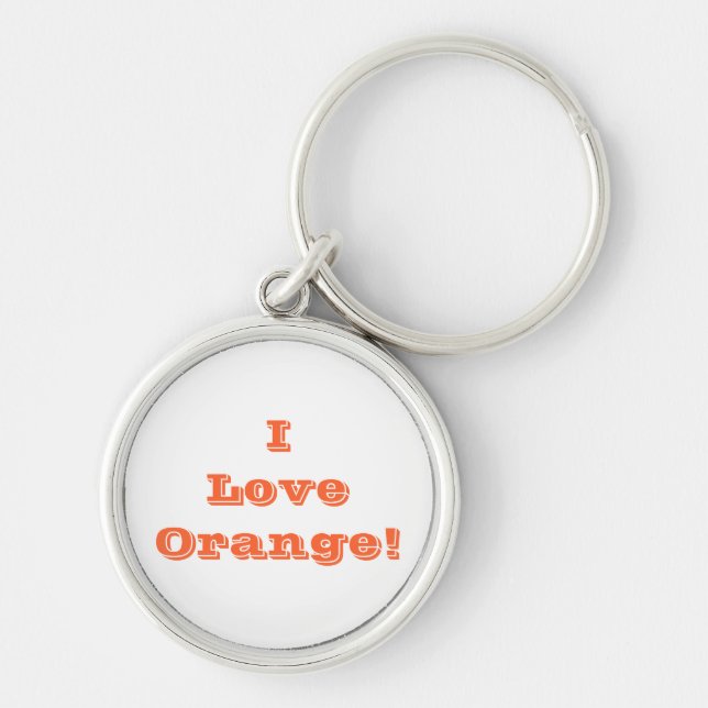 Key Chain I Love Orange (Front)