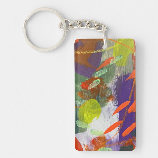Key Chain in Fall is Falling Down Design (Front)