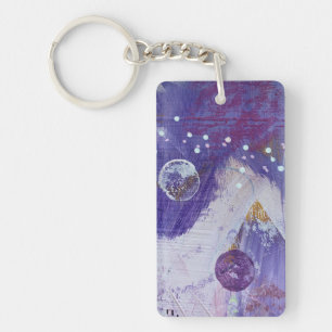 Key Chain in Moon Mountain Design