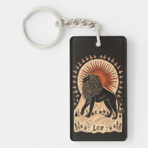 Key Chain Leo Celestial Zodiac Art