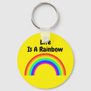 Key Chain Life Is A Rainbow