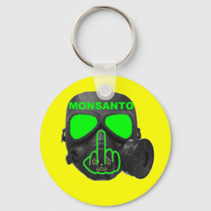 Key Chain Monsanto Gas Mask Flip