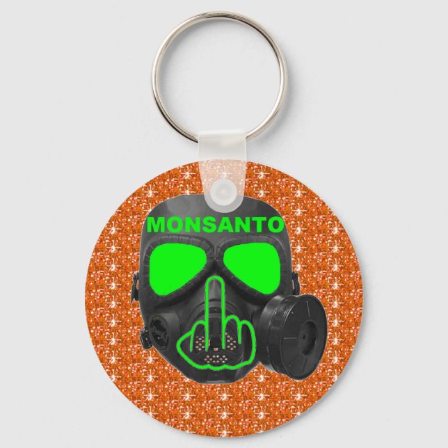 Key Chain Monsanto Gas Mask Flip (Front)