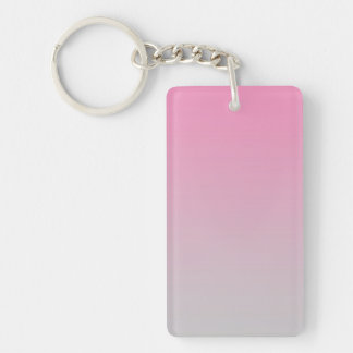 Key Chain: PINK GRAY OMBRE Ring