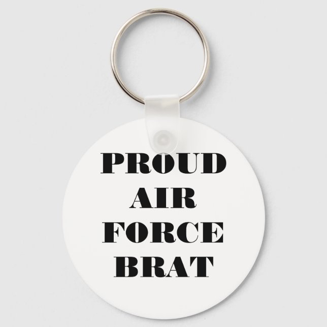 Key Chain Proud Air Force Brat (Front)