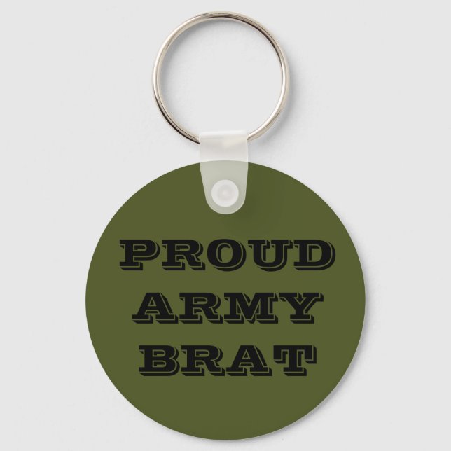Key Chain Proud Army Brat (Front)