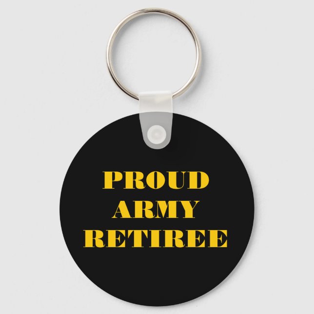 Key Chain Proud Army Retiree (Front)