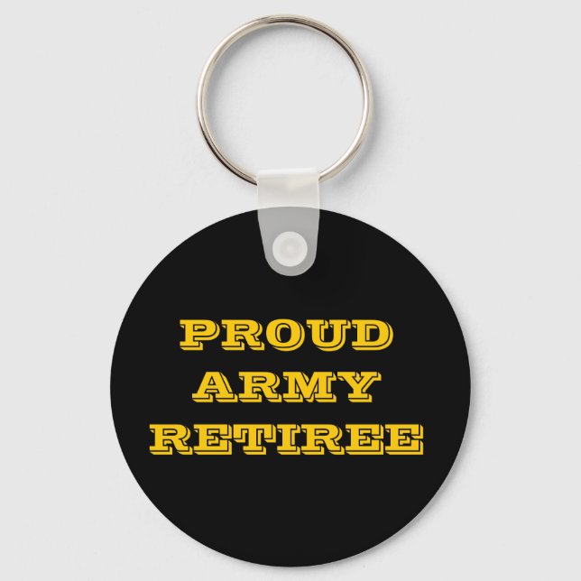 Key Chain Proud Army Retiree (Front)
