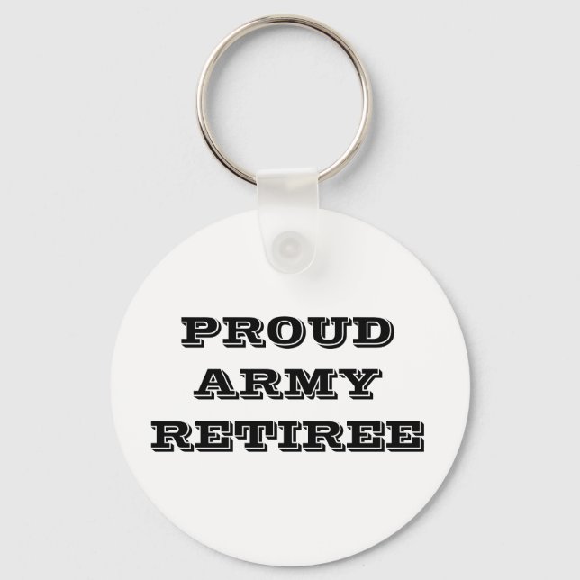Key Chain Proud Army Retiree (Front)